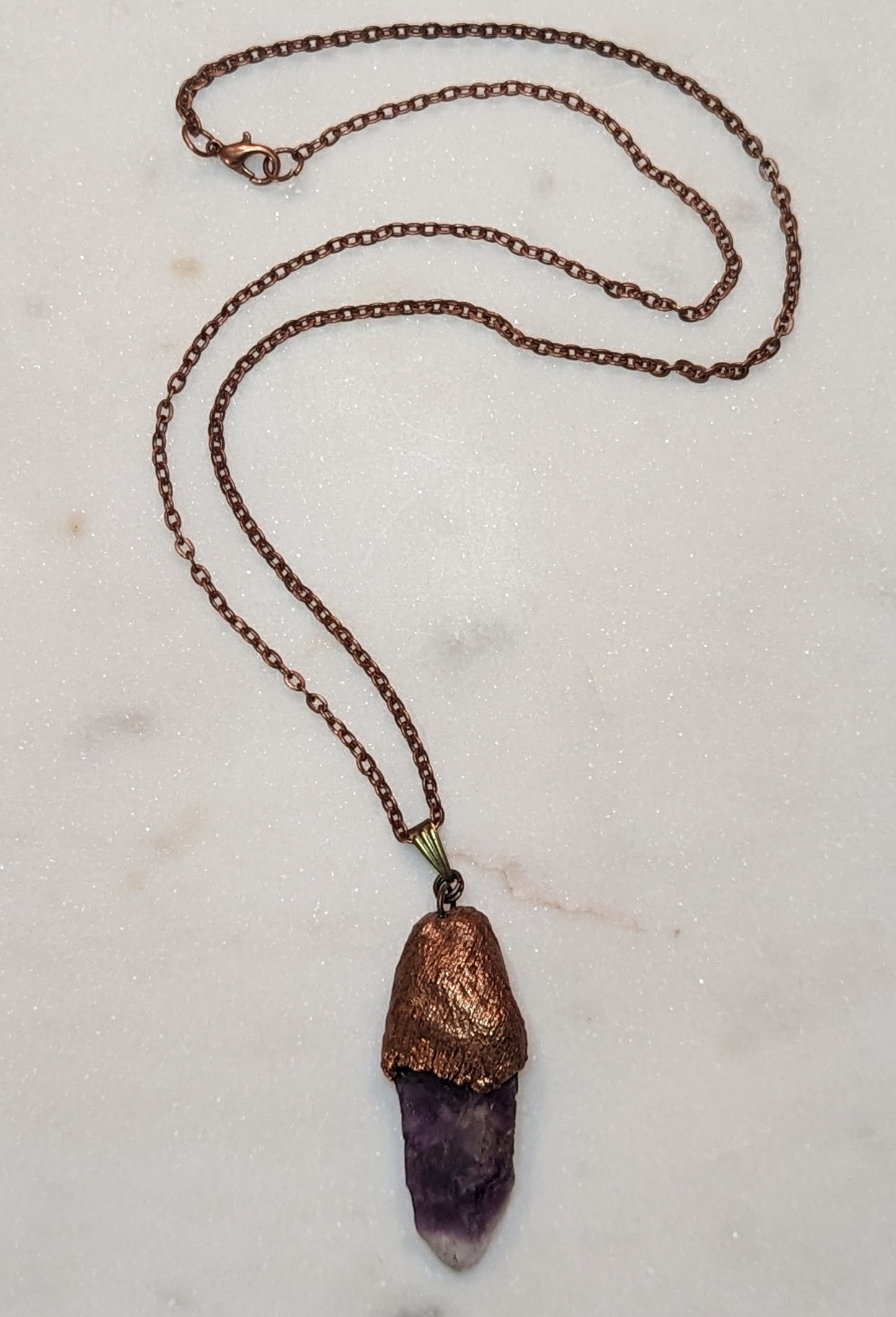 Raw Amethyst Pendant